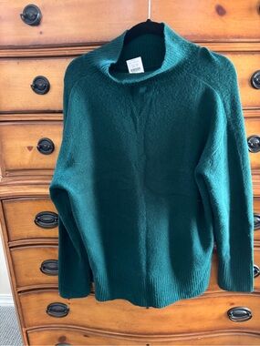 J.Crew Extra-Soft Sweater Turtleneck Sweater in Green Size Medium NWT
